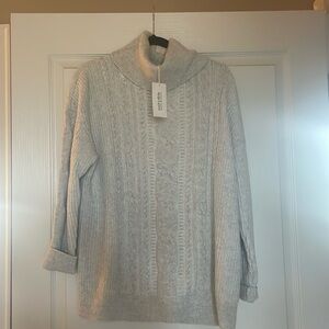 Cowl neck Cable knit sweater